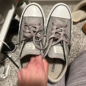 Converse All Star woman’s size 7.5 gray and white